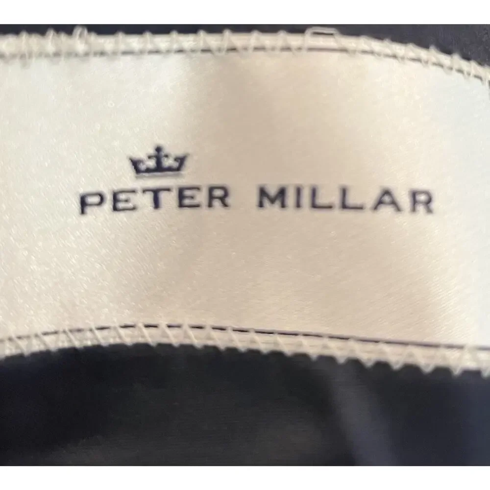Peter Millar Navy Check 100%‎ Wool Men's Blazer 2-Button Jacket Size 50T